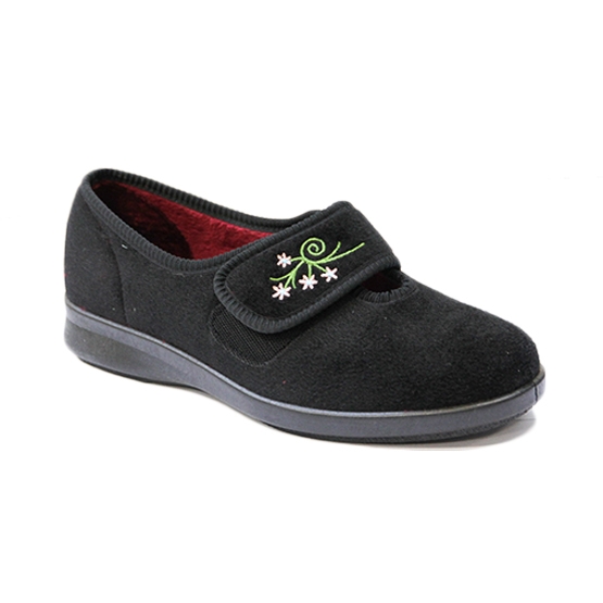 CAROLINE SLIPPER WITH VELCRO STRAP 6V