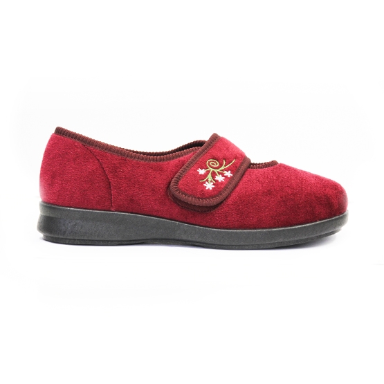 CAROLINE SLIPPER WITH VELCRO STRAP 