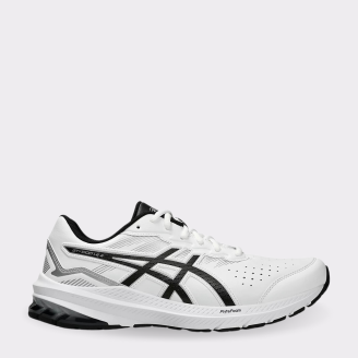 ASICS MENS GT-1000 LE 2 4E-WIDTH WHITE PURE SILVER