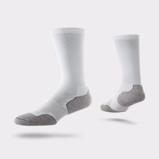 LIGHTFEET EVOLUTION CREW SOCK WHITE