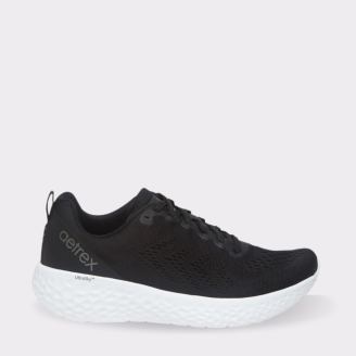 AETREX WOMENS DANIKA LACE UP SNEAKERS BLACK