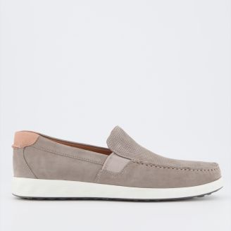 MENS S LITE MOC M WARM GREY COGNAC