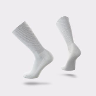 LIGHTFEET DIABETIC CREW SOCK WHITE