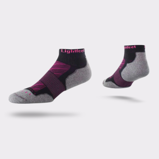 LIGHTFEET EVOLUTION SOCK MINI CREW BLACK PINK