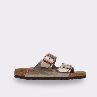 BIRKENSTOCK ARIZONA GRACEFUL TAUPE BIRKO FLOR REGULAR