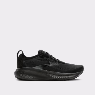 BROOKS WOMENS ADRENALINE GTS25 BLACK/BLACK/EBONY 1D WIDTH