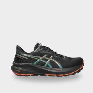 ASICS WOMENS GT 1000 13 GTX BLACK NOVA ORANGE