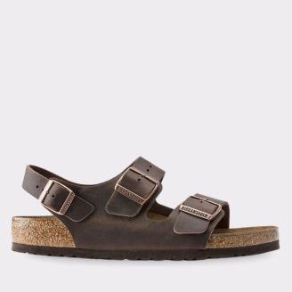 BIRKENSTOCK MILANO HABANA OILED LEATHER REGULAR