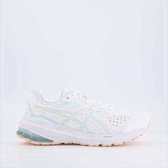 ASICS WOMENS GT-1000 LE 2 D-WIDTH WHITE AQUA
