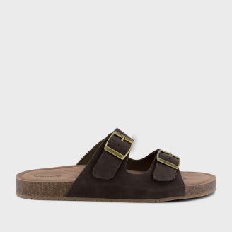HOMYPED WOMENS HP TWIN  SLIDE CHOCOLATE