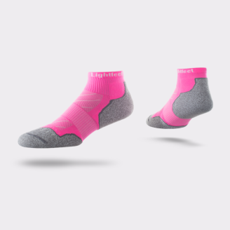 LIGHTFEET EVOLUTION MINI CREW SOCK CORAL