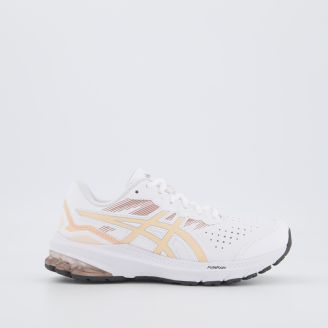 ASICS WOMENS GT-1000 LE 2 D-WIDTH WHITE APRICOT CRUSH