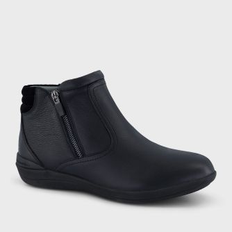 HOMYPED WOMENS GLEE PADDED TOP BOOT BLACK